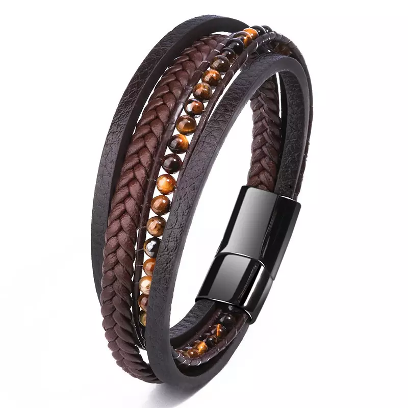 Heren Sieraden Geschenkset met Benssens Kaarthouder Armband Riem en Horloge