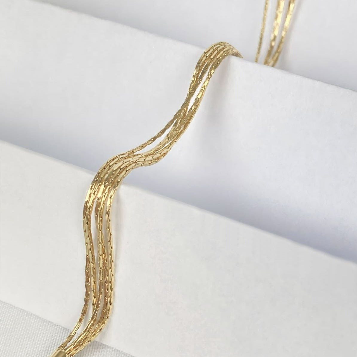 Dames Armband Cardona Vierdelig Goudkleurig 18K Stainless Steel | Natala