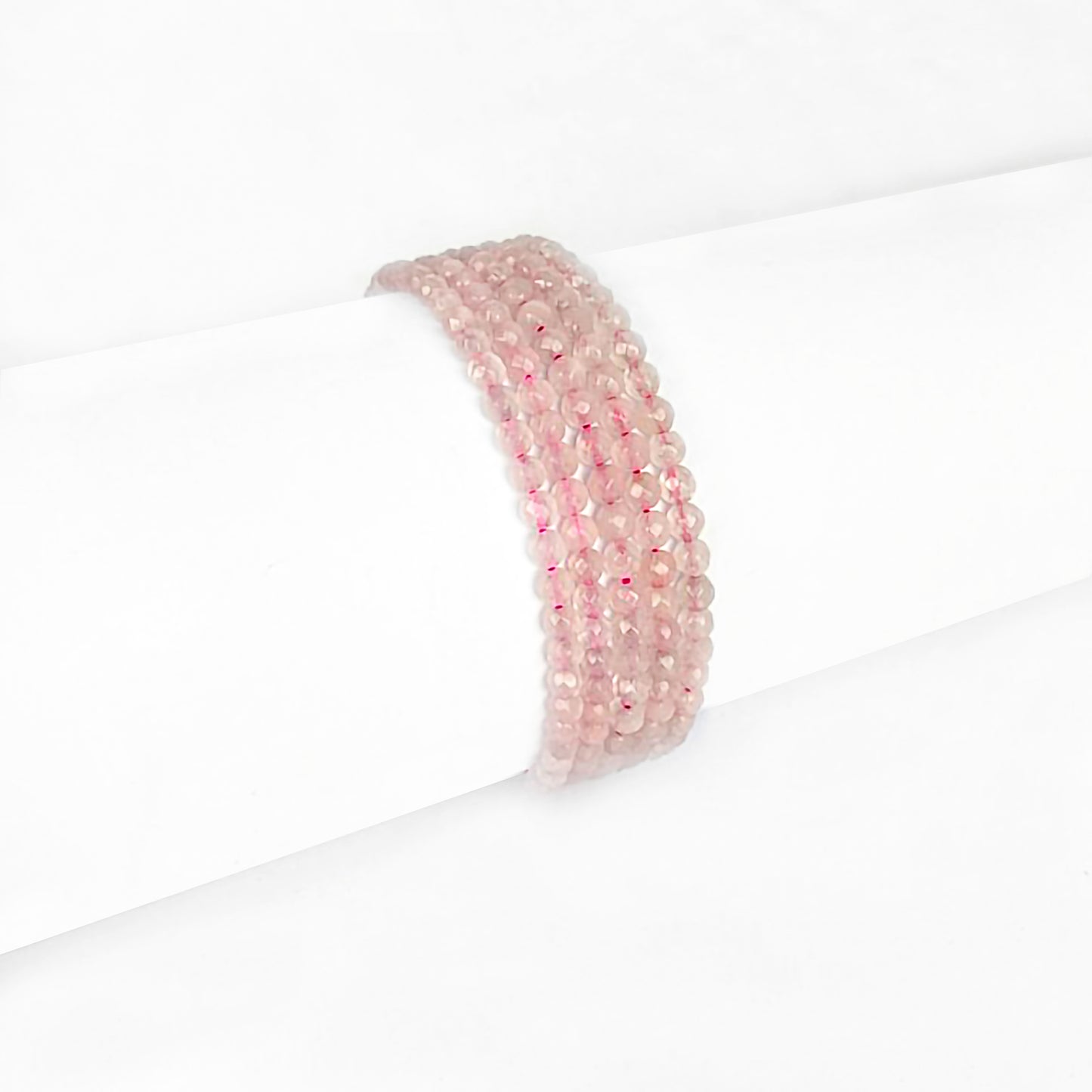 Dames Armband Met Rozenkwarts Facet Armband 19 Cm Caroline