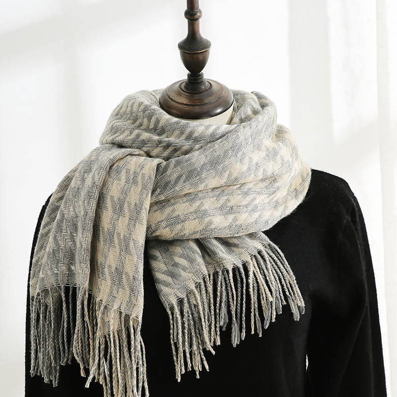 Dames Sjaal Cashmere kleur Groen 180 Cm Benssens