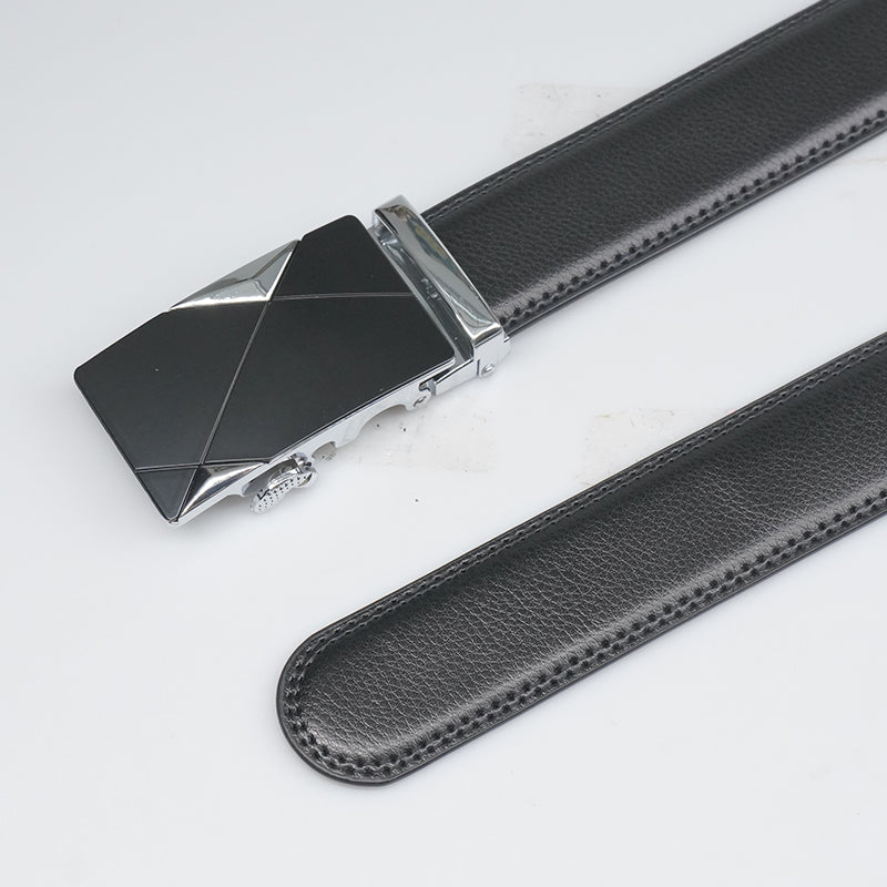 Heren Sieraden Geschenkset Silverio Zwart Zilverkleurig met Benssens Kaarthouder Armband Riem en Skeleton Horloge