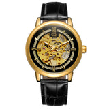 Heren Sieraden Geschenkset met Benssens Kaarthouder Armband Riem en Skeleton Horloge
