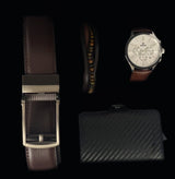 Heren Sieraden Geschenkset met Benssens Kaarthouder Armband Riem en Horloge