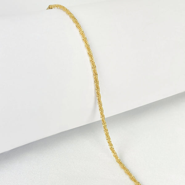 Dames Rope Armband Stainless Steel goudkleurig (18K) 16,5+3.5 Cm Lara