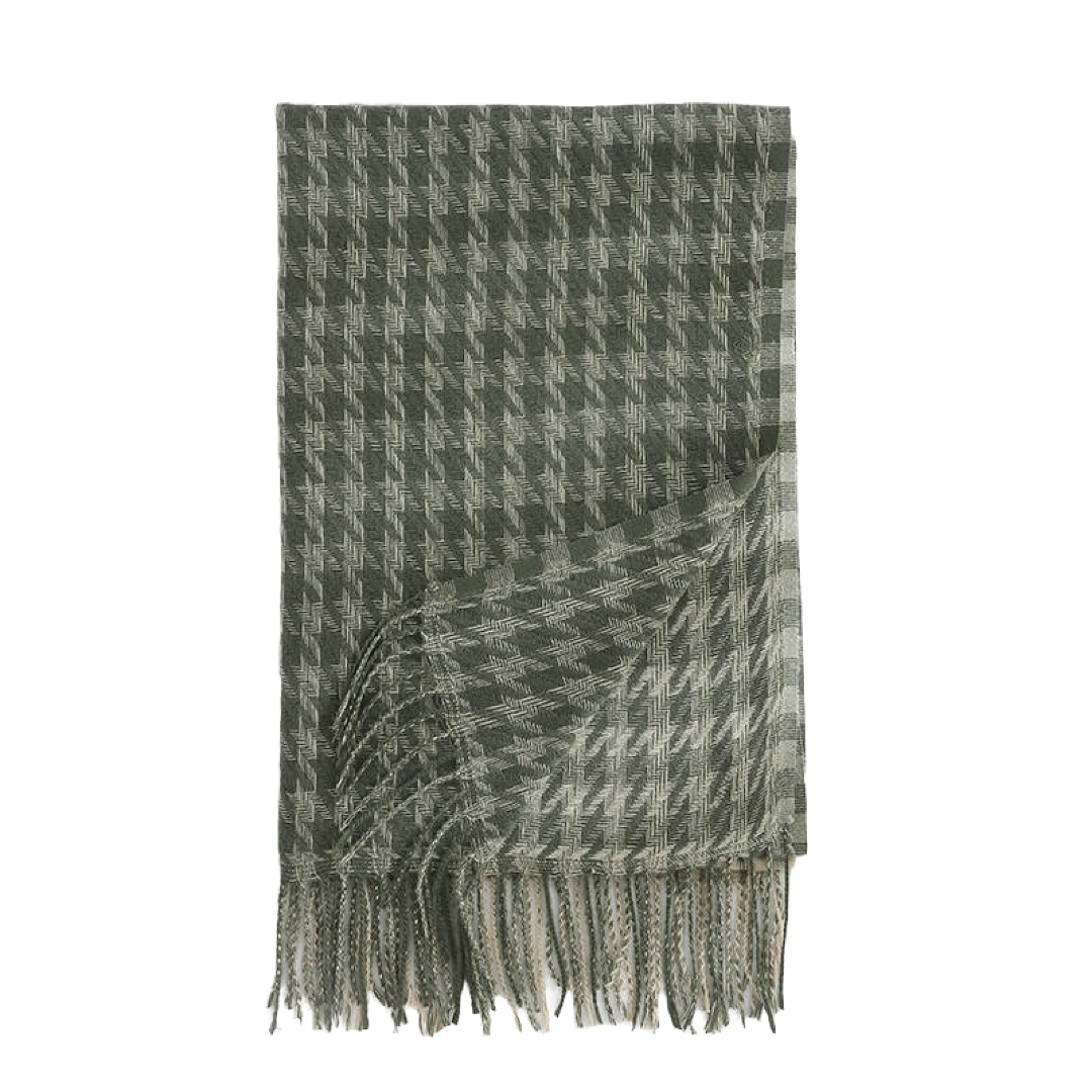 Dames Sjaal Cashmere kleur Groen 180 Cm Benssens