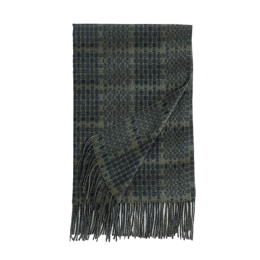 Dames Sjaal Cashmere/polyesther kleur Groen 180 Cm